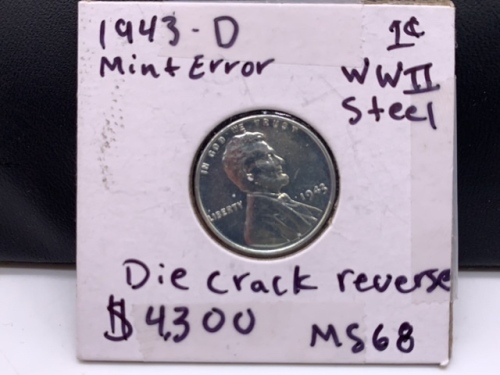 1943-D Mint Error WWII Steel Dime