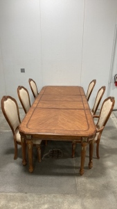 Bellagio Style Dinner Table With (6) Dining Chairs