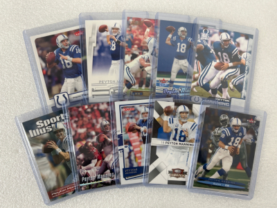 10 Peyton Manning Football cards