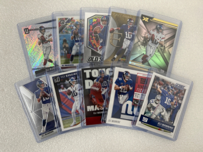 10 Eli Manning Football Cards