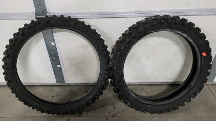 Dunlop Sports 80/100-21 51M and Geomax MX51 120/80-19 Dirtbike Tires