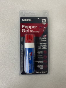 Sabre Brand Pepper Gel with Attachment Clip- New