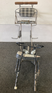 Vintage Highchair And Bike Toddler Seat Attachment