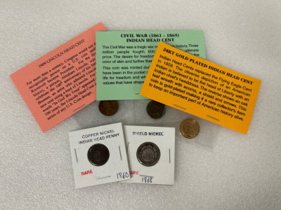 Vintage Pennies, and Shield Nickel