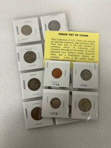 Set of Foreign Coins and Proof Set of Coins