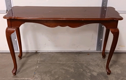 Elegant Wood Hall Table 29" H x 4 ft. x 16"