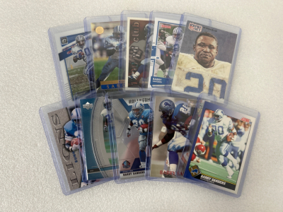 10 Barry Sanders Football Cards