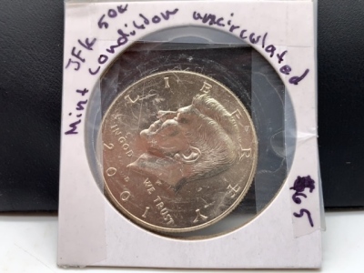 JFK Mint Condition Half Dollar