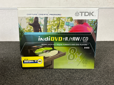 TDK Indi-DVD Burner New In Box