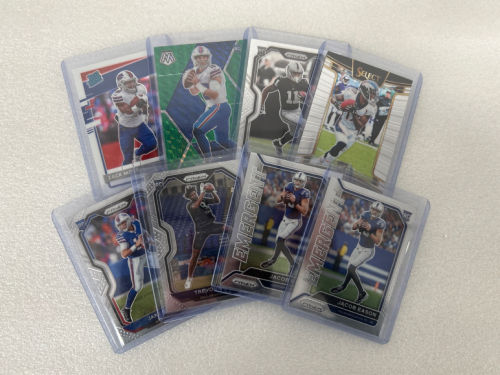 (8) Collectible Football Cards: Eason, Hamilton, Moss and More