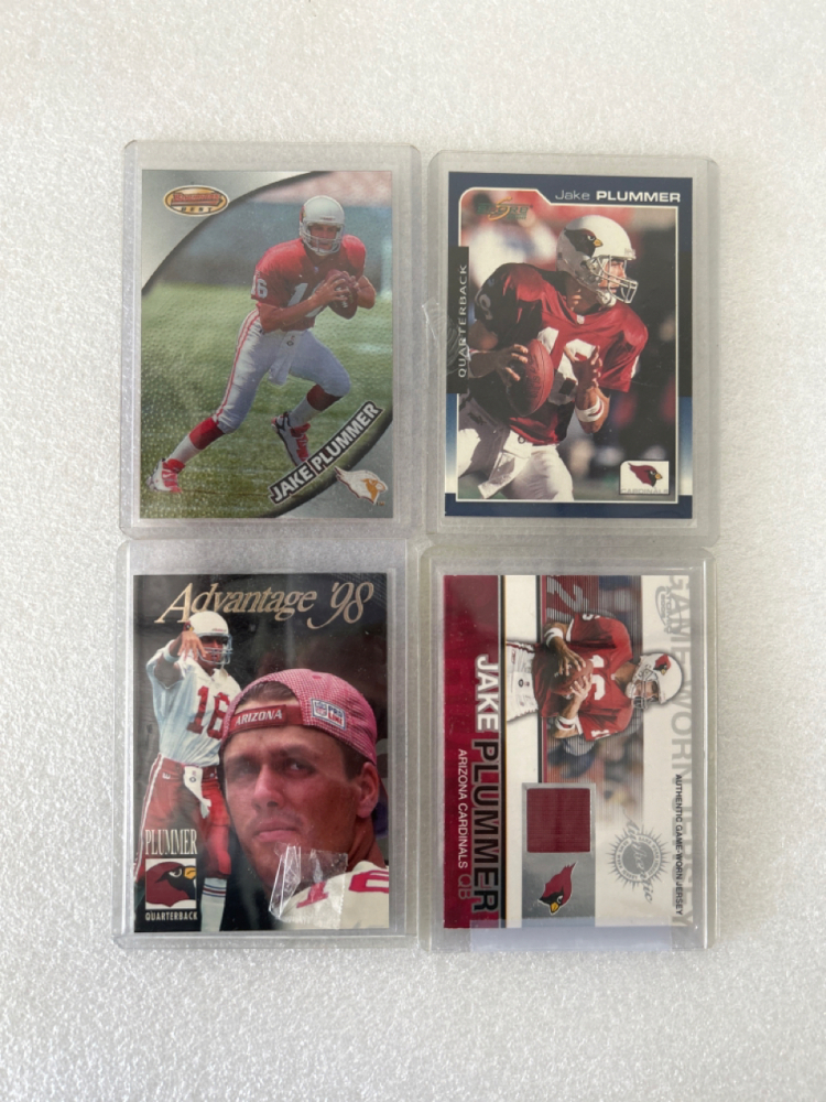 (4) Collectible Jake Plummer Football Cards