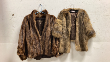 Vintage Real Fur Shawl And Wrap