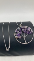 Amethyst Tree Of Life Necklace