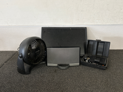 Honeywell Fan (works), Conputer Screen, Bose Dock System, and Escort Device Please Inspect