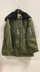 Vintage Military Flight Jacket Size Large