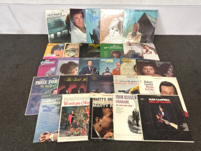 Vinyl Records: Glen Campbell, Robert Goulet, Mark Gray and Many More