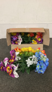 Box Of Spring Faux Florals