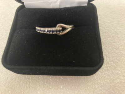 Silver plated ring size 10