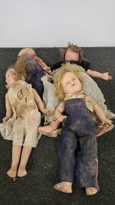 (4) Antique Dolls