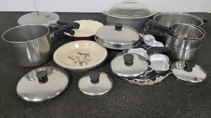 Home and Garden Dish, Set of Pots and Lids, Presto Pressure Cooker and More