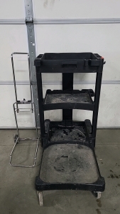 Janitorial Cart with Metal Office Dolly