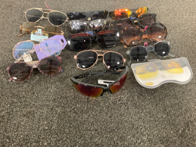 Flat of sun glasses