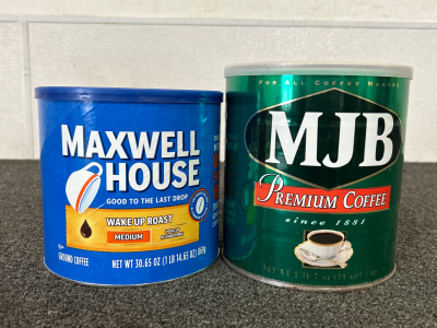 Two Cans of Brand New Ground Coffee