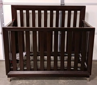 Wood Baby Crib 48" H x 56" W x 30" D