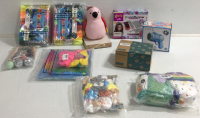 Assorted Stuffed Animals, Ballons, Bubble Gun, Soccer Ball And More