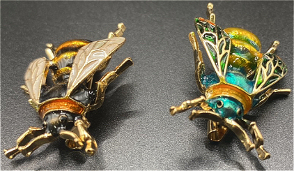 (2) Different Bumble Bee Pins