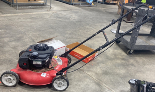 Large red Briggs Stratton Lawn Mower