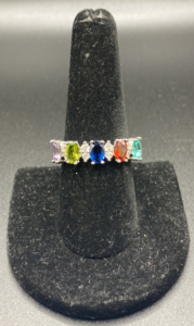 Size 9 .925 Beautiful 5 Stone Ring