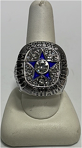 (1) 1971 NFL Dallas Cowboys Championship Super Bowl Ring Named To Roger Staubach