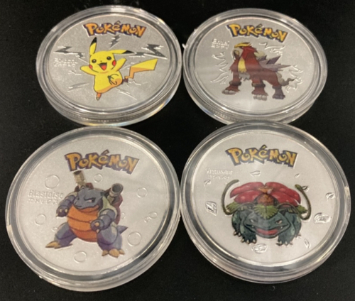 Set of 4 ‘Pokémon’ Collectible Coins