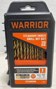 (1) Set Warrior Titanium Index Drill Set 29pc