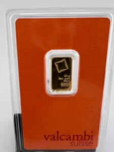 Gold Bar, 2.5 Gram .9999 Pure