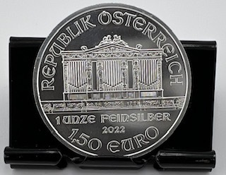 Silver Austrian Philharmonic Round, 1 Troy Ounce, .999 Pure