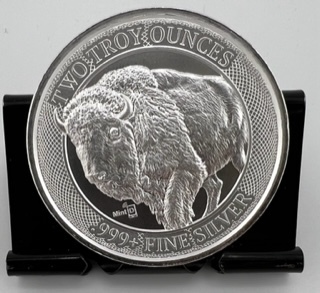 MintlD 2-oz Buffalo Silver Round, .999 Pure