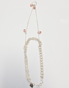 Silver With Foot Ring Anklet