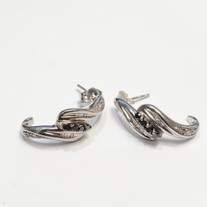 Silver Diamonds(0.25ct) Earrings