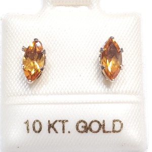 10K Citrine Earrings
