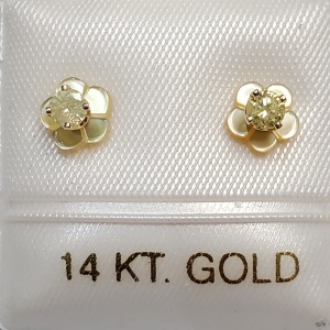 14K Diamond Earrings