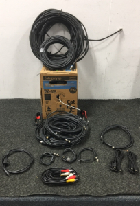 Assorted Coaxel Cable, Cat 5e And More