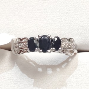 Silver Sapphire Ring