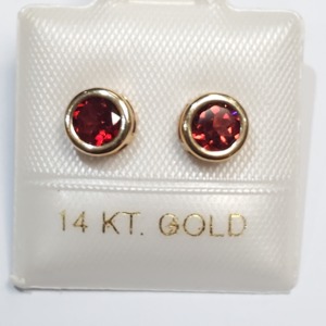 10K Garnet Earrings