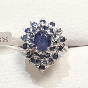 Silver Sapphire Ring