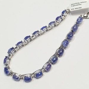 Silver Tanzanite Bracelet