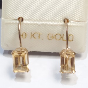10K Citrine(1.25ct) Earrings