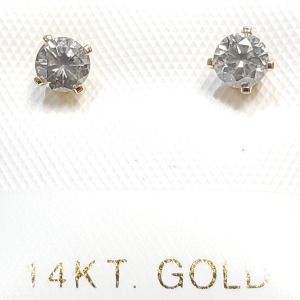 14K Diamond(0.3ct) Earrings