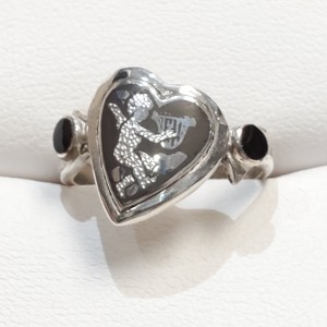 Silver Black Onyx Ring